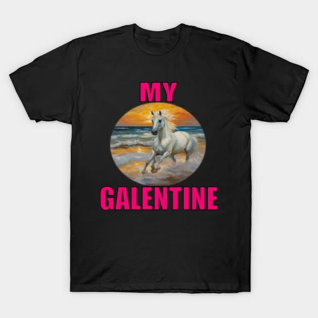 My Galentines horse T-Shirt by sailorsam1805